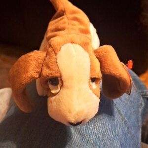 Original tracker TY basset hound plush toy